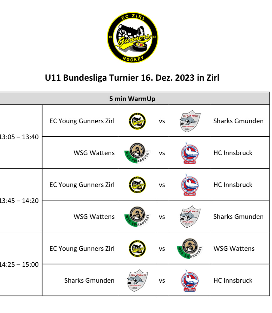 HEUTE: U11 Bundesliga-Turnier